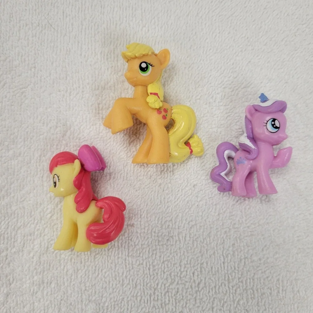 My Little Pony Apple Bloom - Applejack - Diamond Dazzle PVC figures